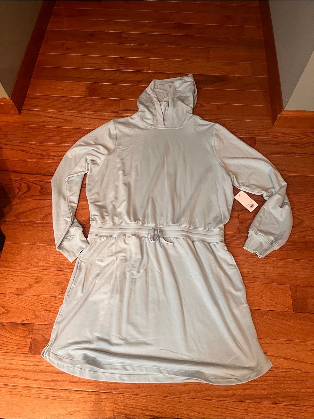 Tek Gear hooded Light Blue light fabric Dress Size XL